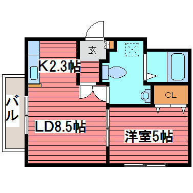 ＦＬＡＮ　ＣＡＳＡの間取り