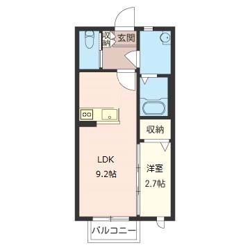 シャインミヤマエ　Ｆの間取り