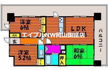 アルファライフ中納言の間取り