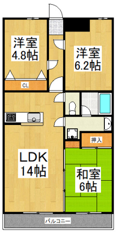 グレースコートの間取り