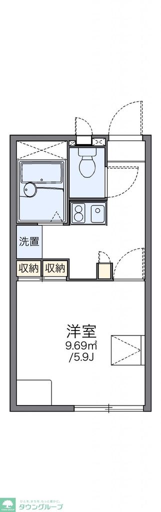 流山市駒木台のアパートの間取り