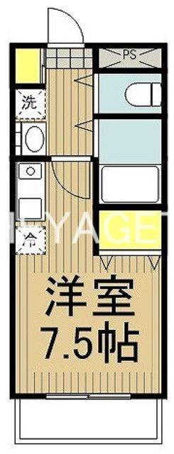 立川市羽衣町のマンションの間取り