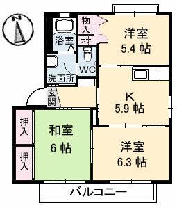 サンバリュージュの間取り