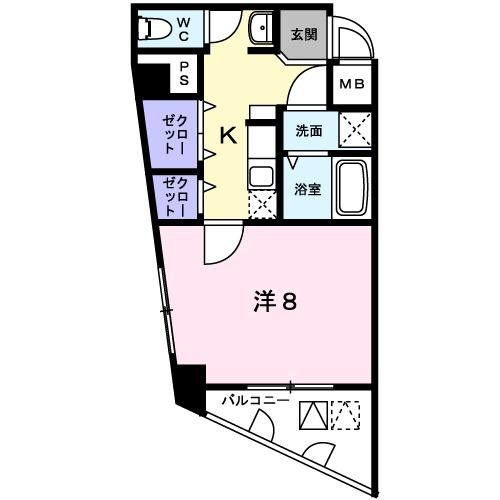 横浜市西区西前町のマンションの間取り