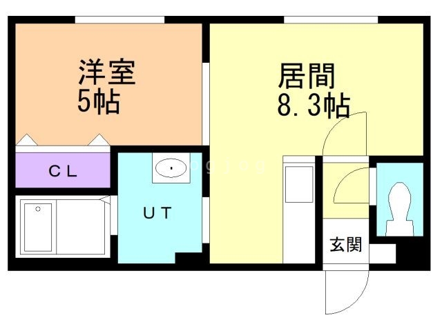 札幌市白石区菊水九条のマンションの間取り