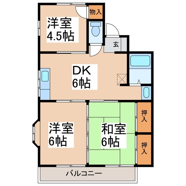 マンション高寺Ａの間取り