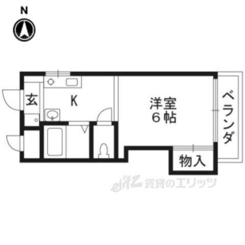 宇治市小倉町のマンションの間取り