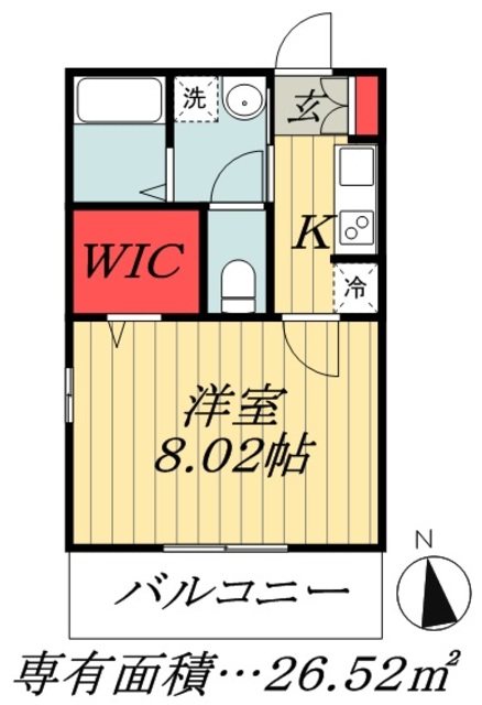 市川市大野町のアパートの間取り