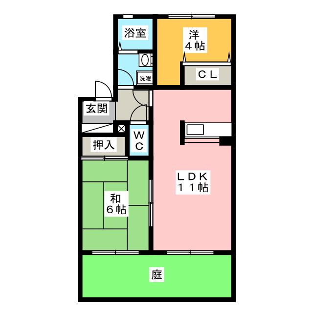 タウンズ碧　Ｂ棟の間取り