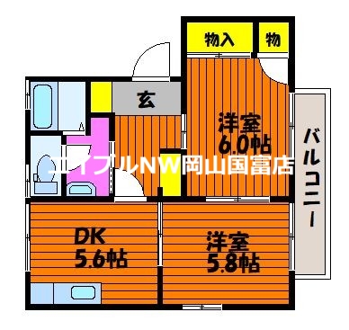 アガスティ長船C棟の間取り