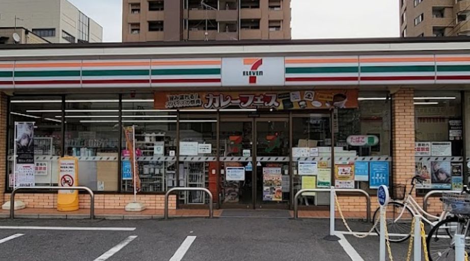 コンビニ　セブンイレブン 広島皆実1丁目北店（コンビニ）まで76m