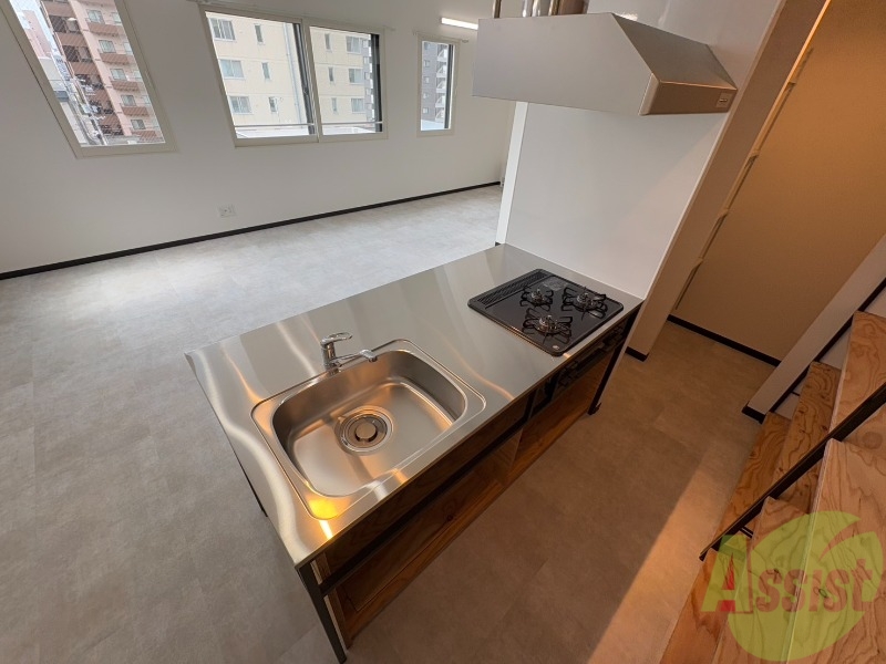 キッチン　システムキッチンなので、すぐお料理に使えます！