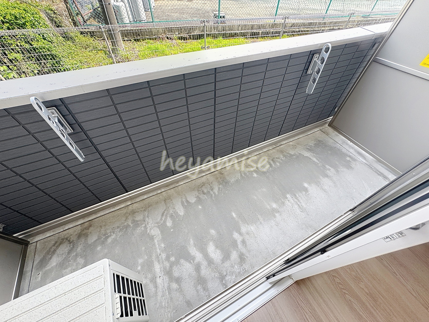 バルコニー　※写真は１０５号室