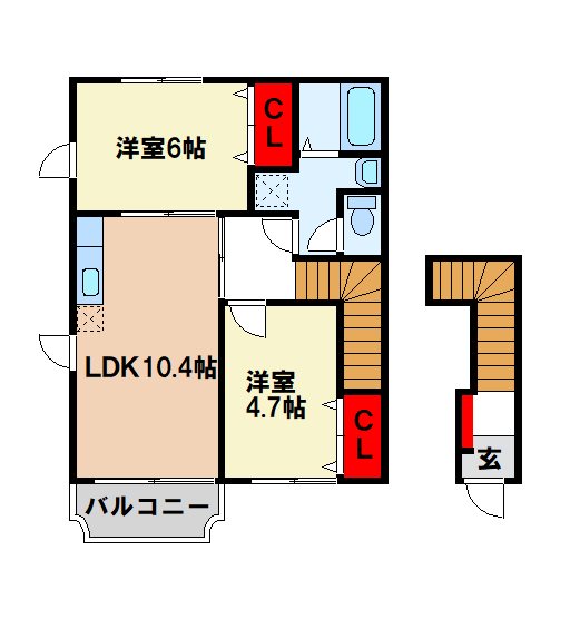 シャルマン御笠IIの間取り