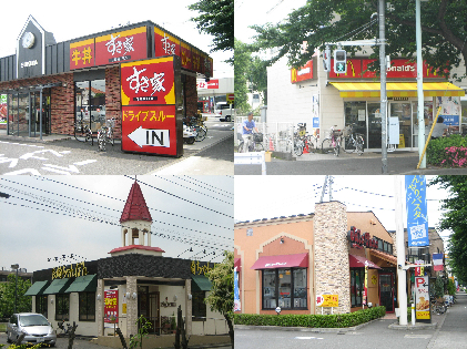 その他　飲食店（すき家・マック・長崎ちゃんぽん・ジョリーパスタ）（その他）まで180m