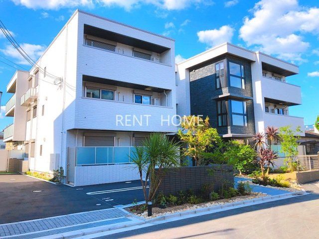 建物外観　EV付シャーメゾンガーデンズです。（外観パース）