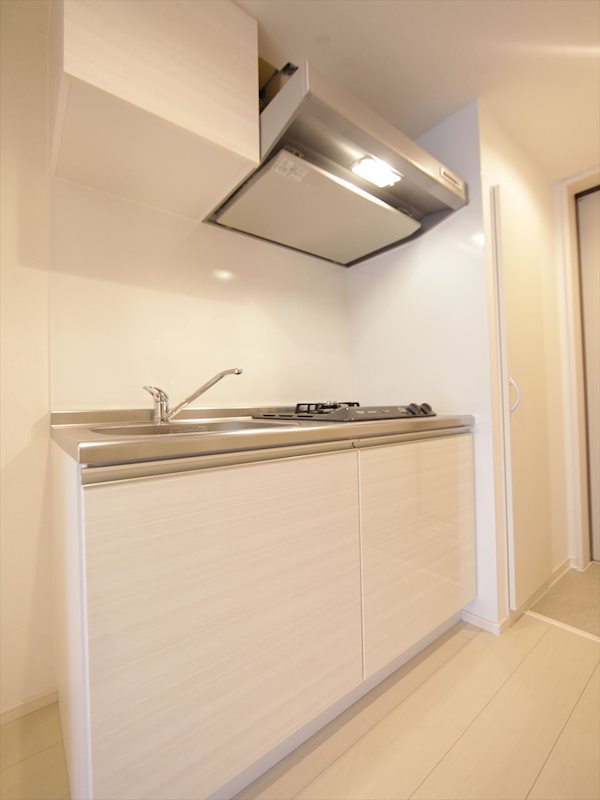 キッチン　システムキッチン（ガス2口コンロ）収納スペース充実しています