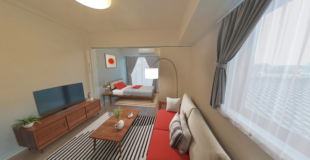 居室・リビング　画像は実際の写真に家具や調度品をＣＧ合成