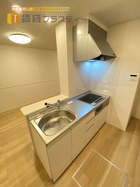 キッチン　ＩＨコンロでお手入れもしやすいですよ。