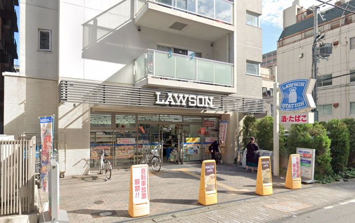 コンビニ　ローソン 安堂寺町二丁目店（コンビニ）まで185m