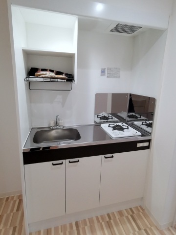 キッチン　１口ガスコンロ付き