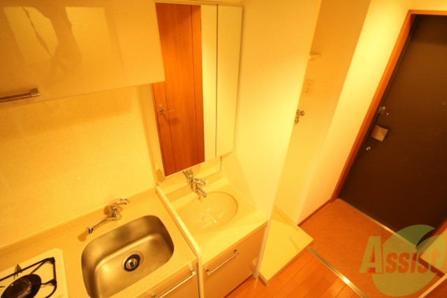 洗面設備　もちろん独立洗面台です。