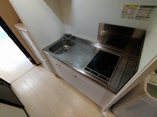 キッチン　シングルレバー設置　シンク広めです♪