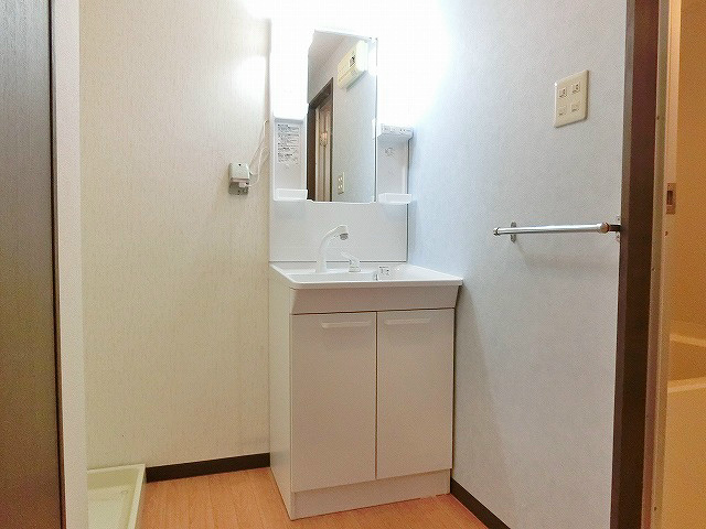 洗面設備　収納力も兼ねそなえたシャワードレッサー。