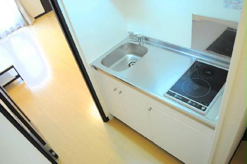 キッチン　電熱タイプのコンロが２口