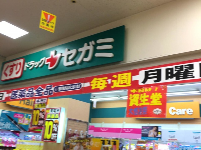 ドラックストア　ドラッグセガミ琵琶店（ドラッグストア）まで494m