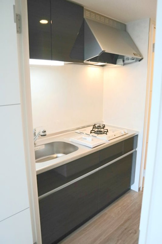 キッチン　2口ガスコンロ付で機能的なキッチンです！