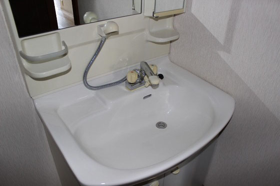 洗面設備　※別の部屋の写真です