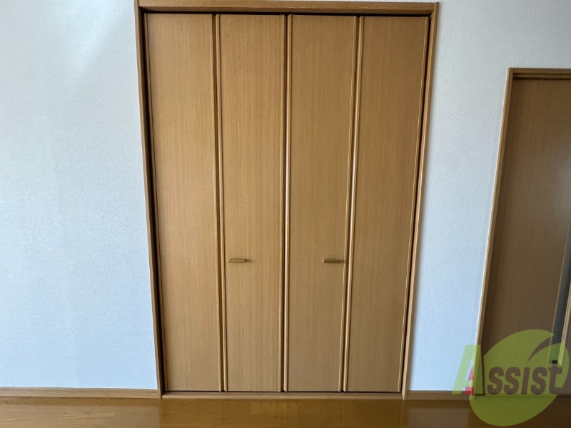 収納　洋室のクローゼット。広さは十分そうです。