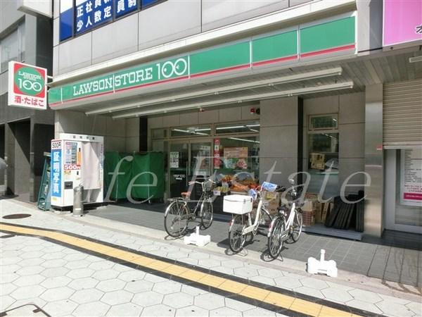 コンビニ　ローソンストア100鶴橋駅前店（コンビニ）まで93m