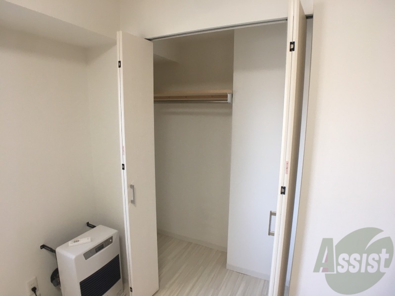 収納　洋室にはクローゼットがあるのですっきり片付きそうです。