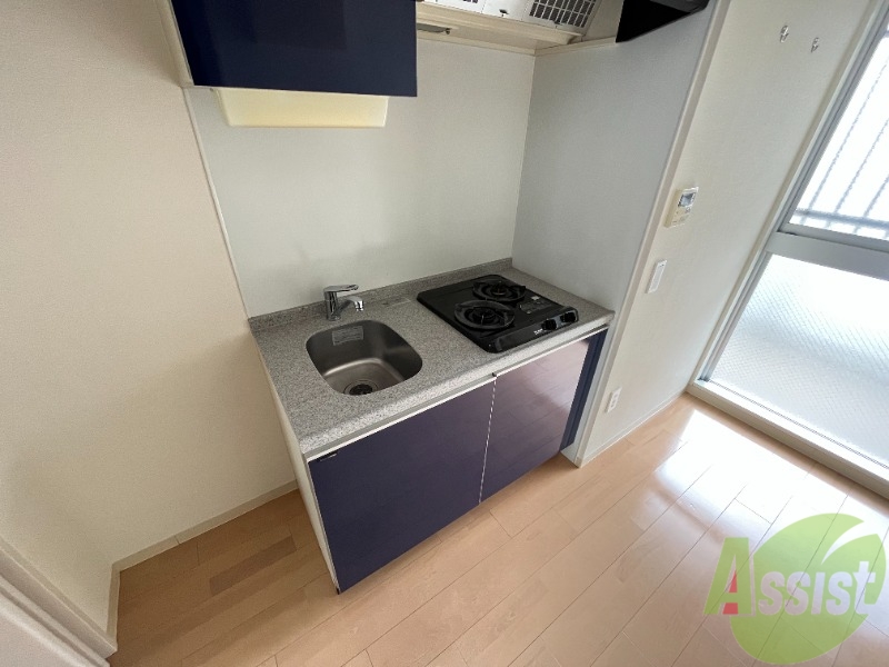 キッチン　キッチンは、ガスコンロが２口設置されていますね。