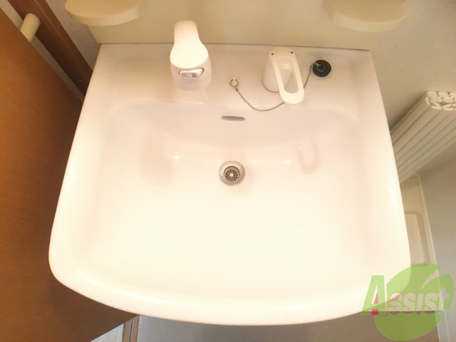 洗面設備　洗面台は、シャンプードレッサーの洗面台です。