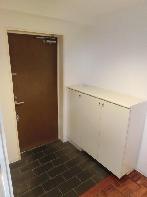 玄関　広めの玄関、家族分の靴が並びますもんね。