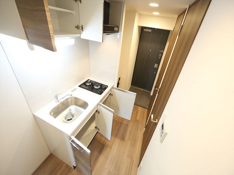 キッチン　システムキッチン（ガス2口コンロ付）