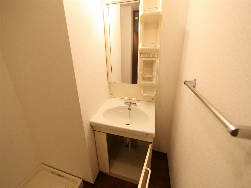 洗面設備　脱衣所　独立洗面台付