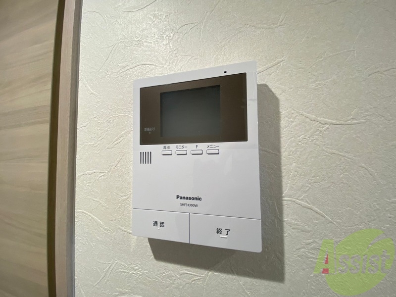 セキュリティ　インターホンは通話ができるので急な訪問があっても安心です。