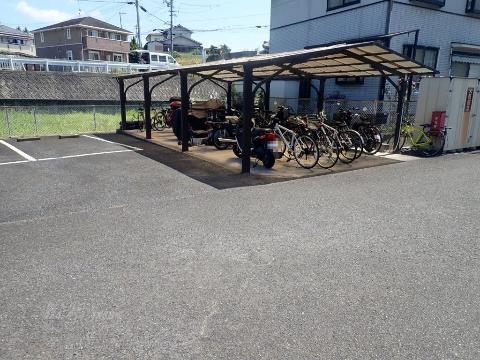 眺望　駐輪場