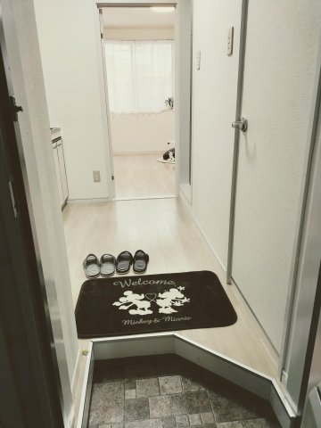 玄関　コンパクトで掃除もしやすく便利ですね