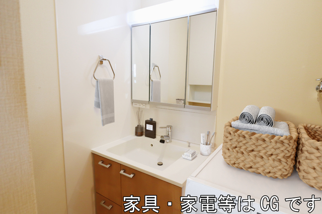 洗面設備　イメージ画像です　同物件の別部屋になります