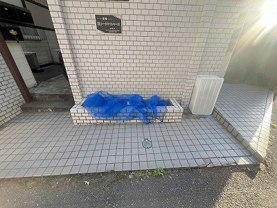 エントランス　敷地内ゴミ置場（ネットあり）