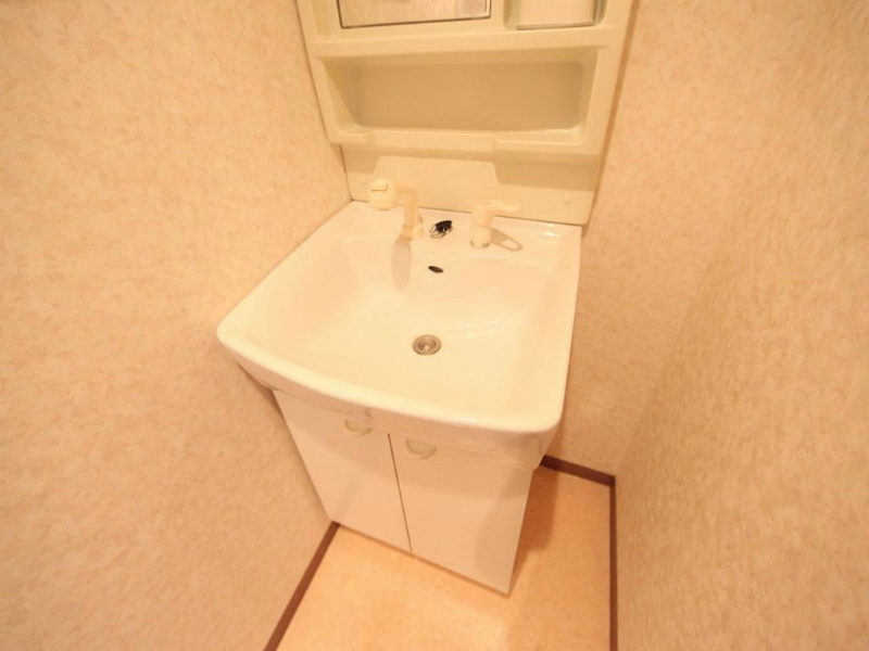 洗面設備　脱衣所　独立洗面台付（シャンプードレッサー付）