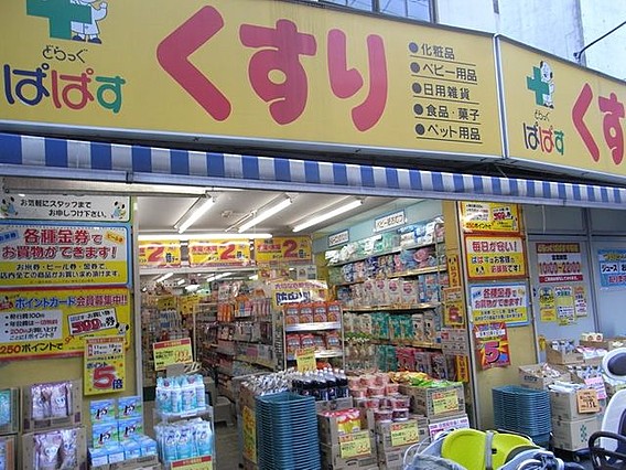 ドラックストア　どらっぐぱぱす新江戸川橋店（ドラッグストア）まで720m