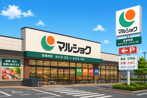 スーパー　（株）サンリブ マルショク千代町店（スーパー）まで382m