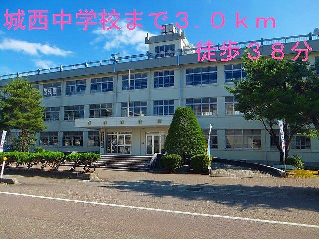 中学校　城西中学校（中学校）まで3000m