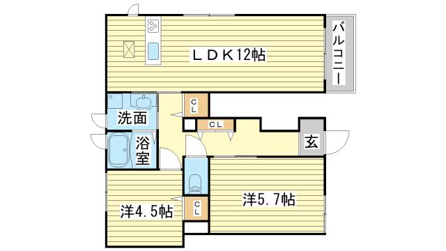ハイムサカキの間取り写真